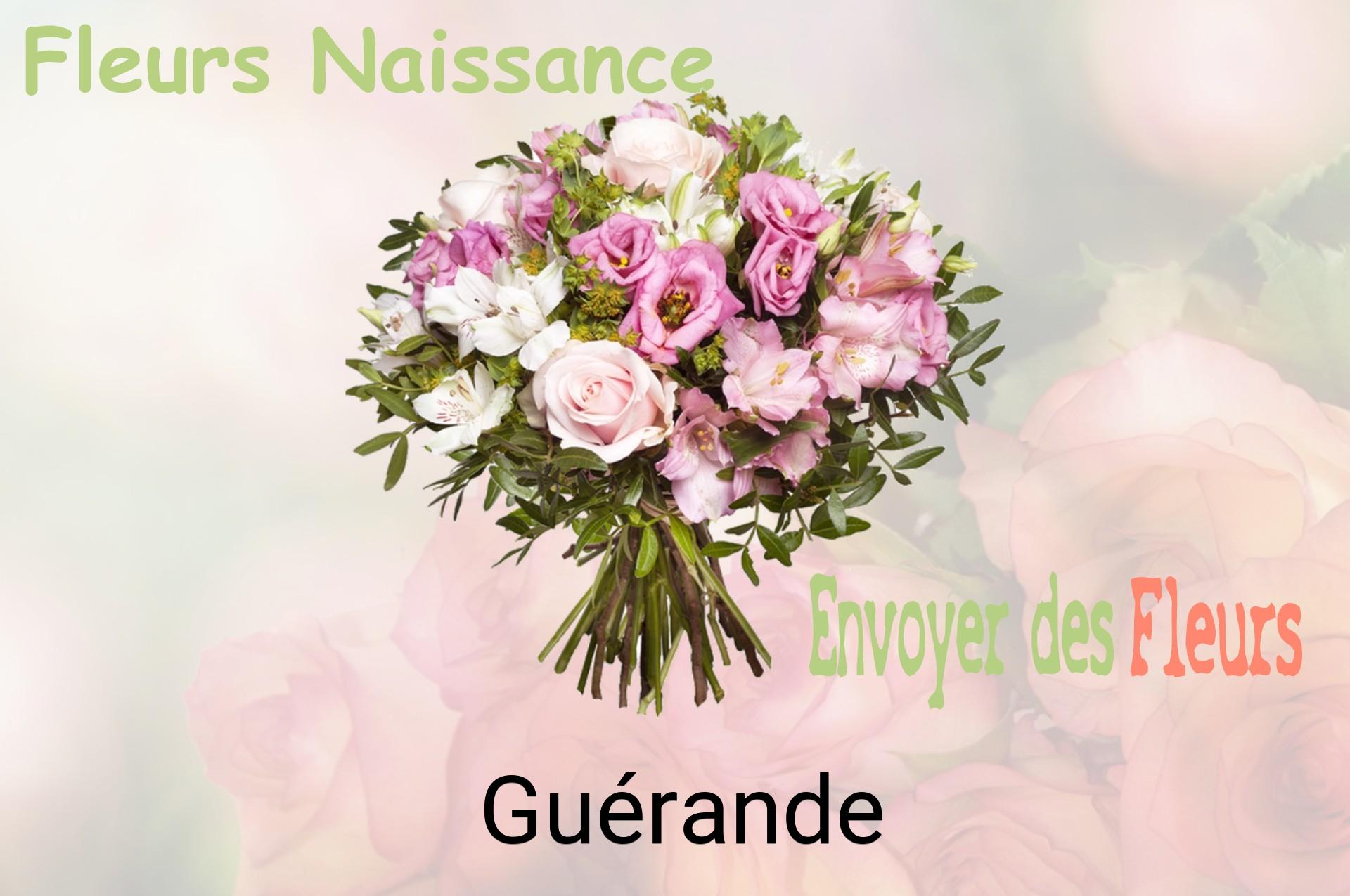 Bouquet de fleurs de naissance livré à Guérande
